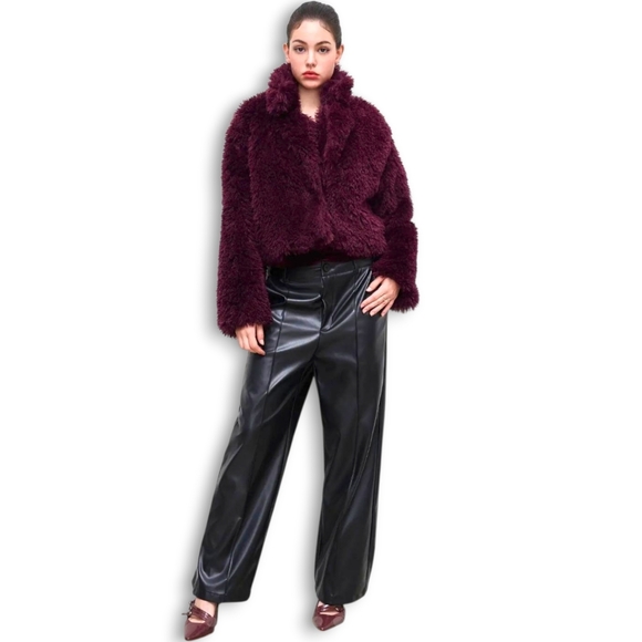 CIDER Fuzzy Faux Fur Pocket Jacket - Picture 6 of 10